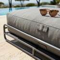 Chaise longue per divano modulare da esterno con struttura