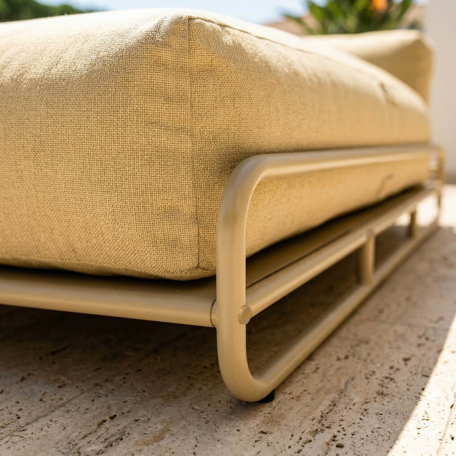 Chaise longue per divano modulare da esterno con struttura