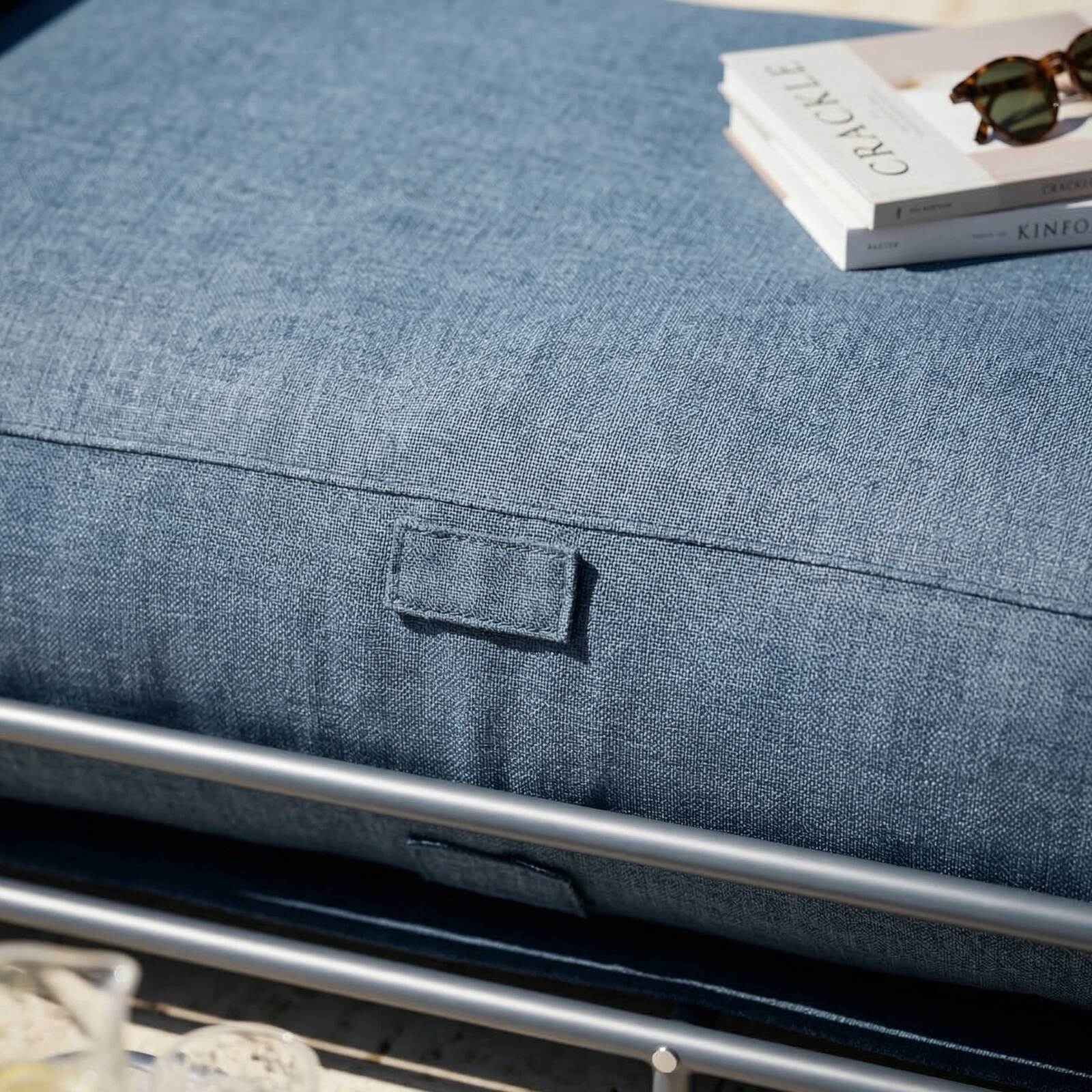 Chaise longue per divano modulare da esterno con struttura