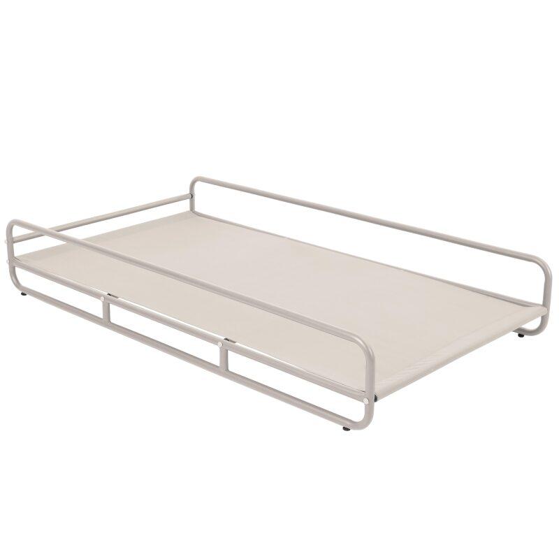 Chaise longue per divano modulare da esterno con struttura (5/6)