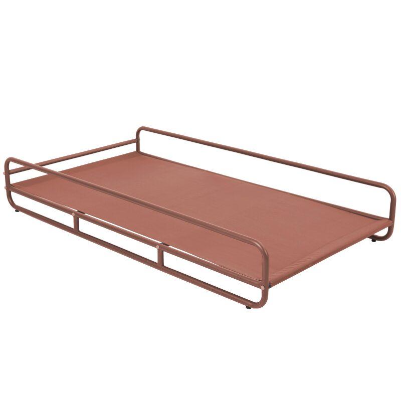 Chaise longue per divano modulare da esterno con struttura (5/6)