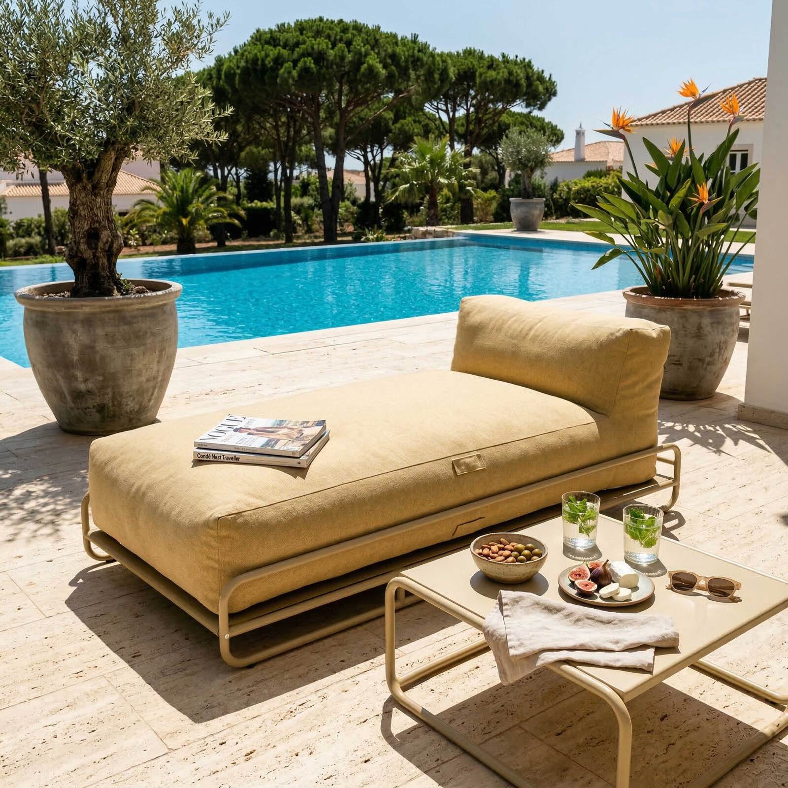 Struttura per chaise longue del divano modulare da esterno MIXI
