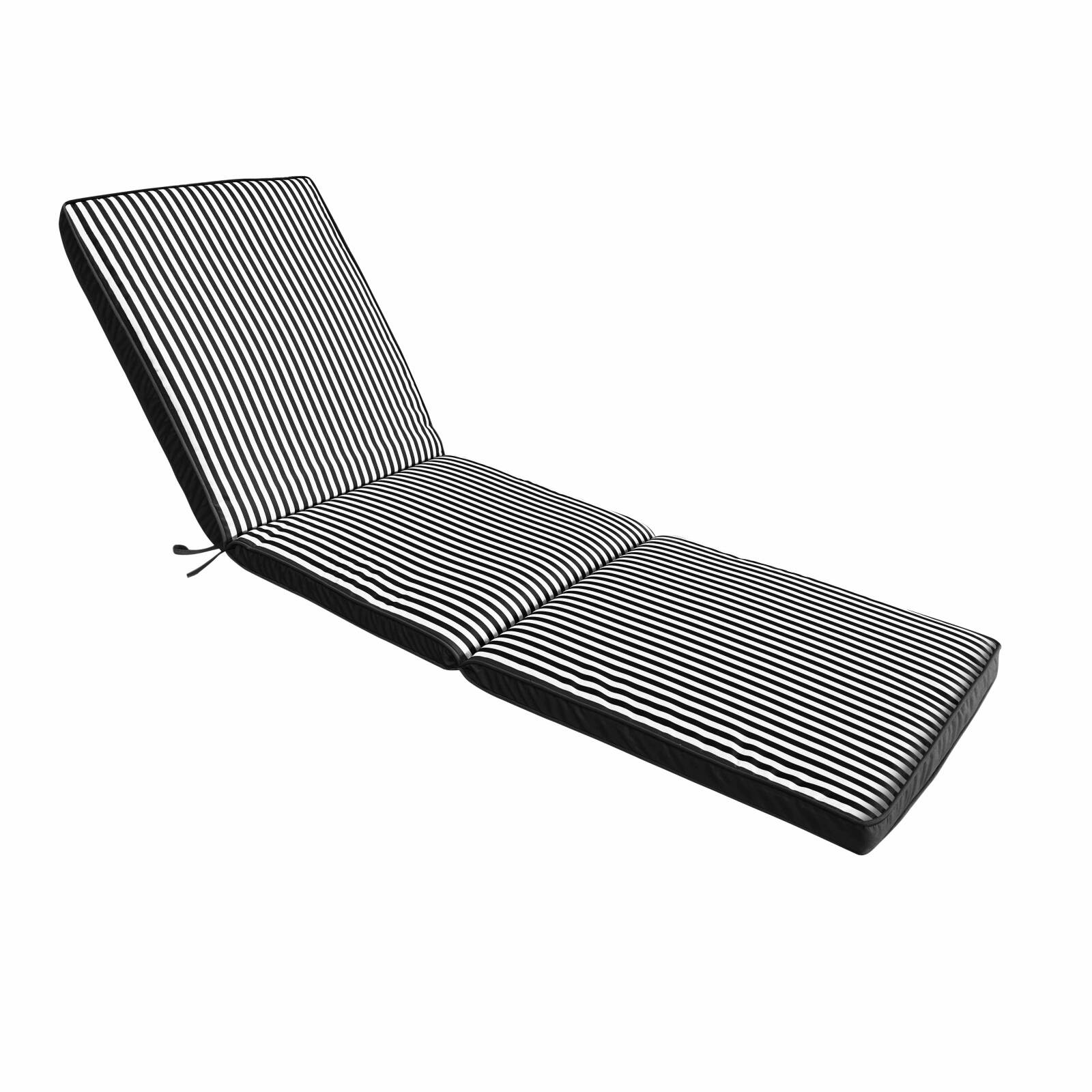 Cuscino da esterno per sdraio 186 x 53 cm - Set da 2