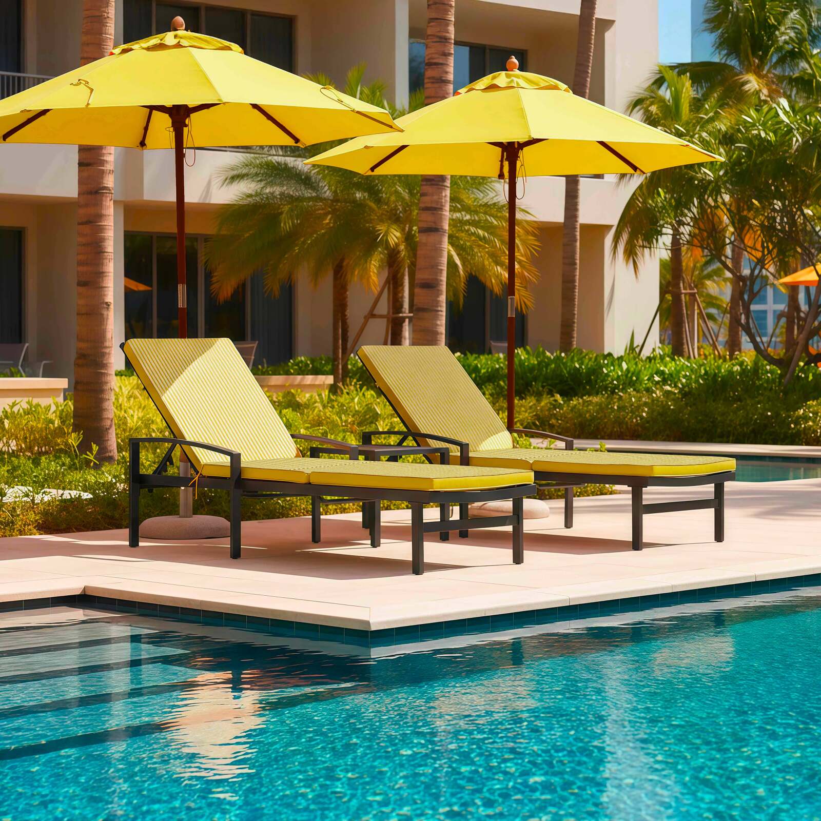 Cuscino da esterno per sdraio 186 x 53 cm - Set da 2