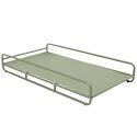 Chaise longue a righe per divano modulare da esterno con struttura