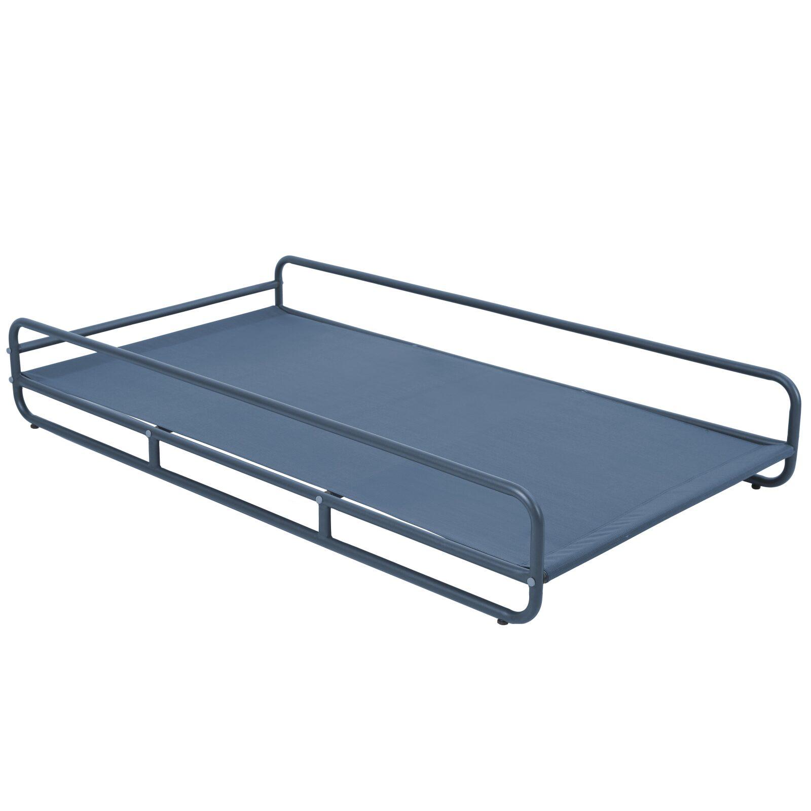 Divano modulare da esterno a 2 posti con struttura, 2 chaise longue e tavolino