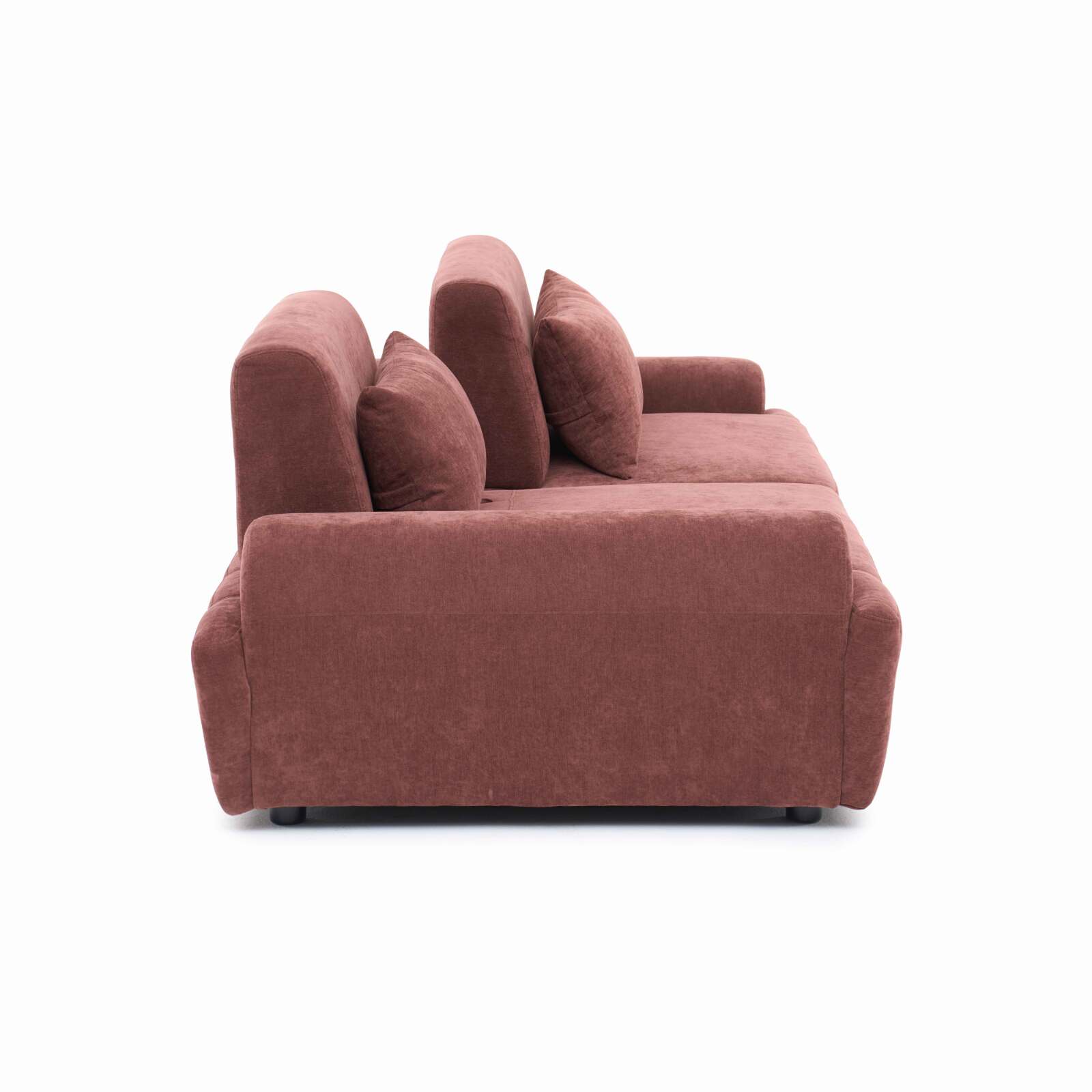 Divano modulare 2 posti in tessuto con cuscini