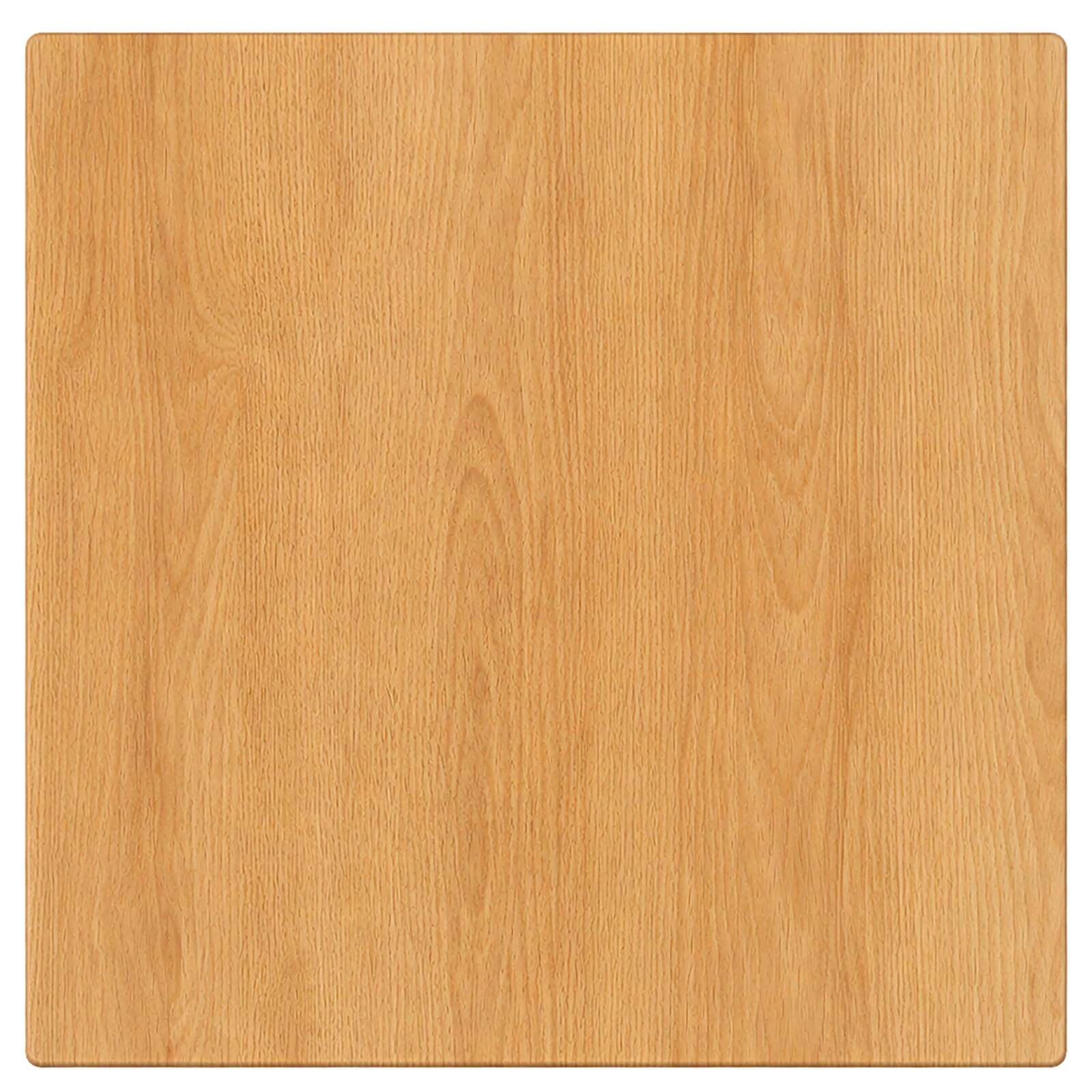 Piano quadrato in legno laminato sagomato 70 x 70 cm