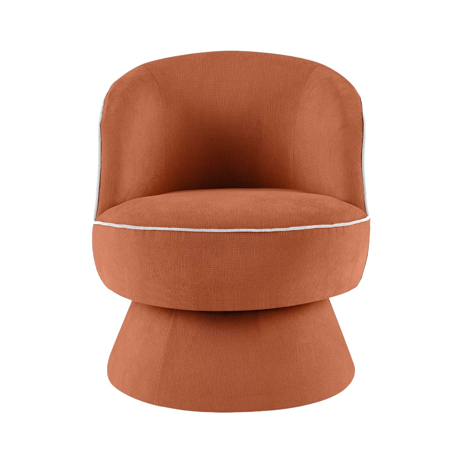 Poltrona girevole in tessuto