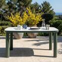 Tavolo da giardino struttura in alluminio per 6 persone 150x90 cm