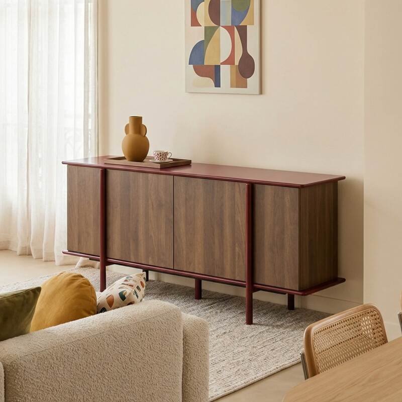 Buffet effetto legno 4 ante 180 cm