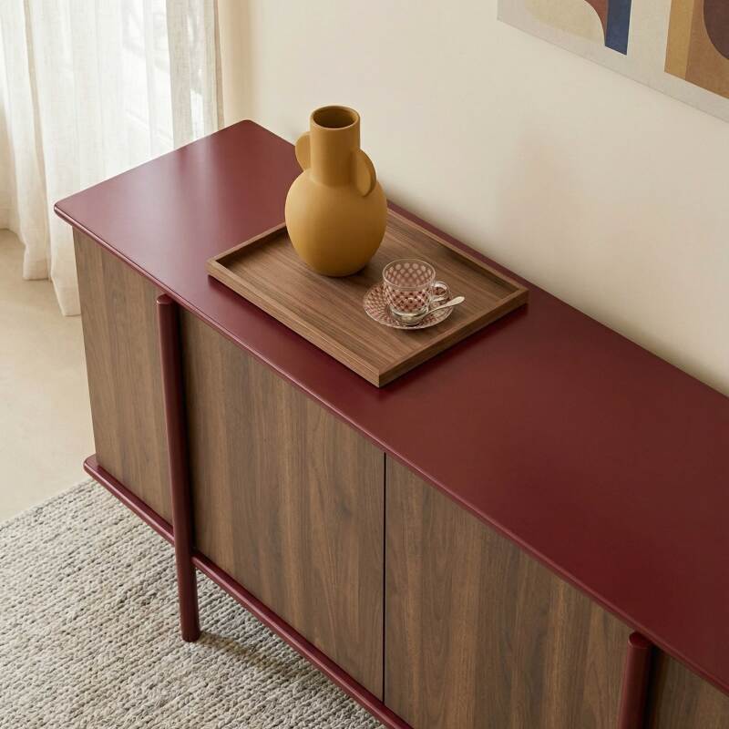 Buffet effetto legno 4 ante 180 cm (3/7)