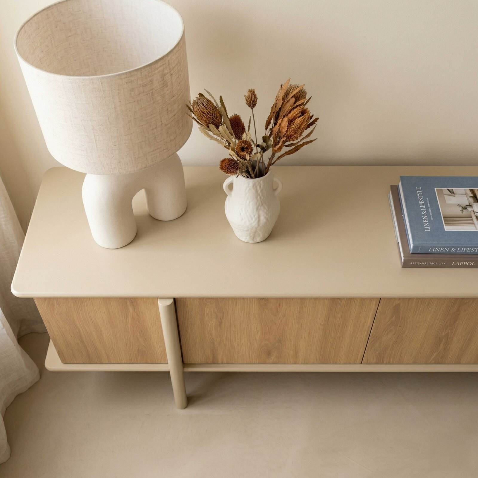 Mobile TV in effetto legno 180 cm