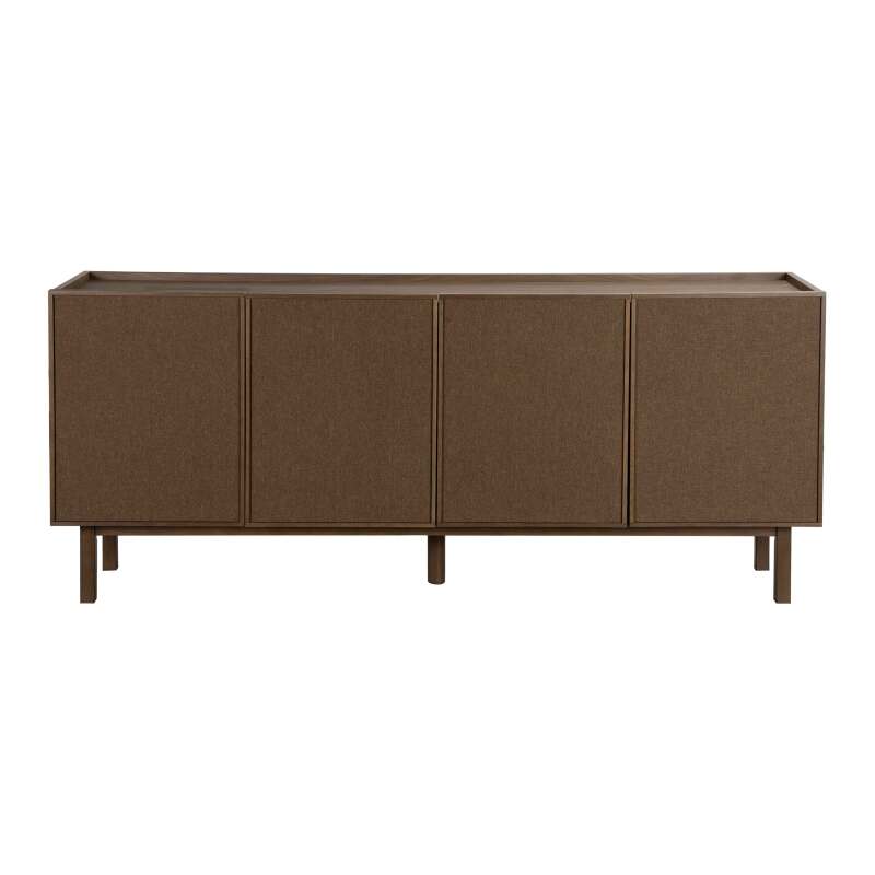 Buffet effetto legno e tessuto 4 ante 180 cm stile scandinavo (4/8)