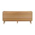 Buffet effetto legno e tessuto 4 ante 180 cm stile scandinavo