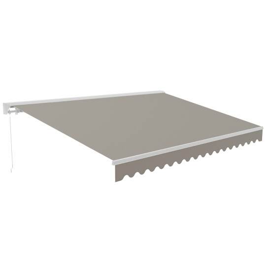 Tenda da sole manuale con cassonetto semi-integrato 2,50x2 m | Oviala