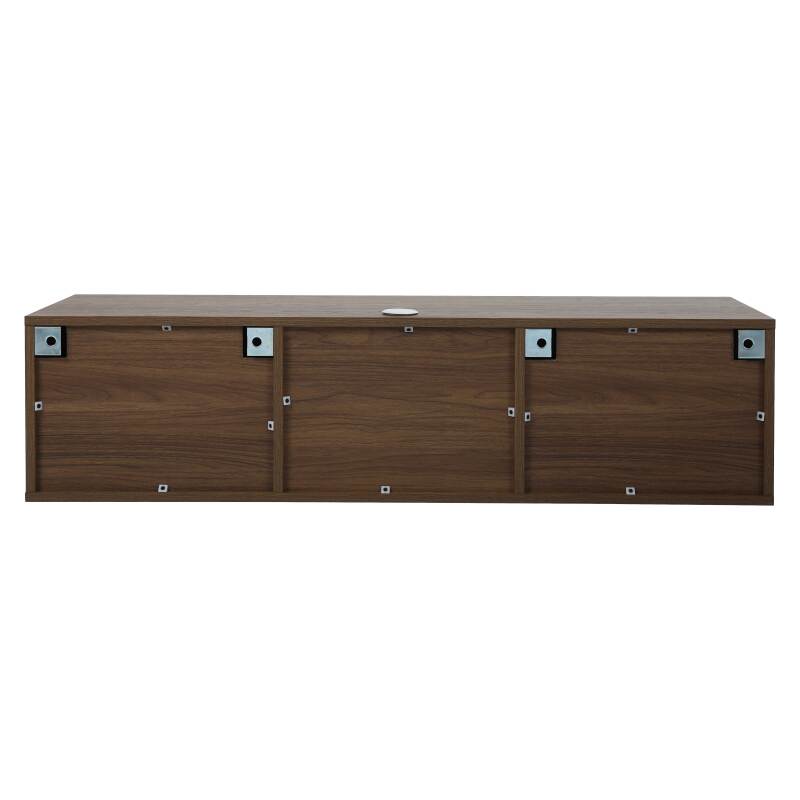Mobile TV sospeso effetto legno chario 120 cm stile scandinavo (6/9)