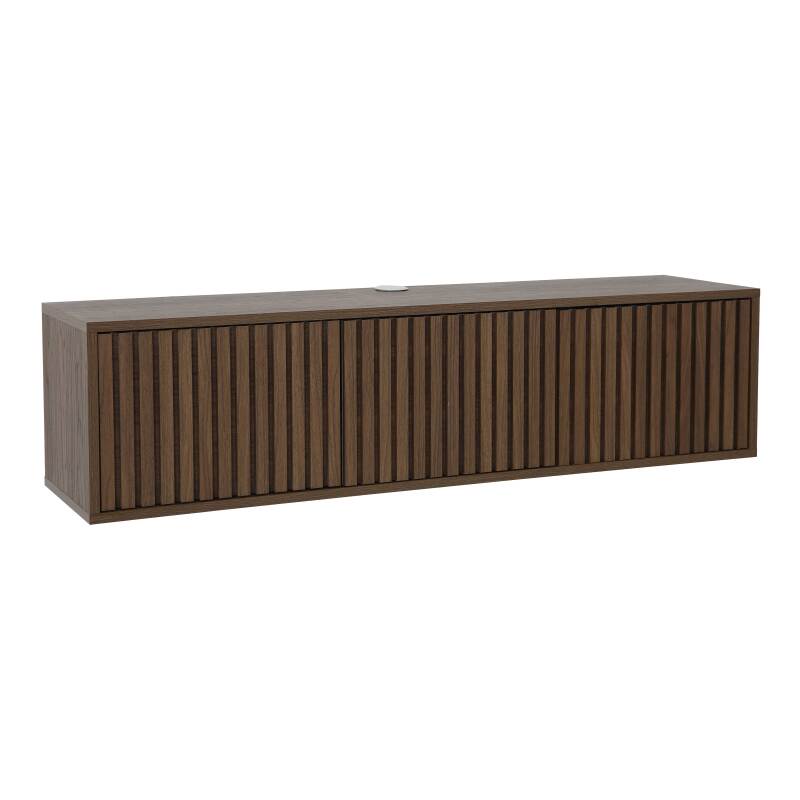 Mobile TV sospeso effetto legno chario 120 cm stile scandinavo