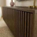Mobile TV sospeso effetto legno chario 120 cm stile scandinavo