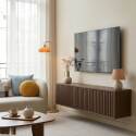 Mobile TV sospeso effetto legno chario 120 cm stile scandinavo