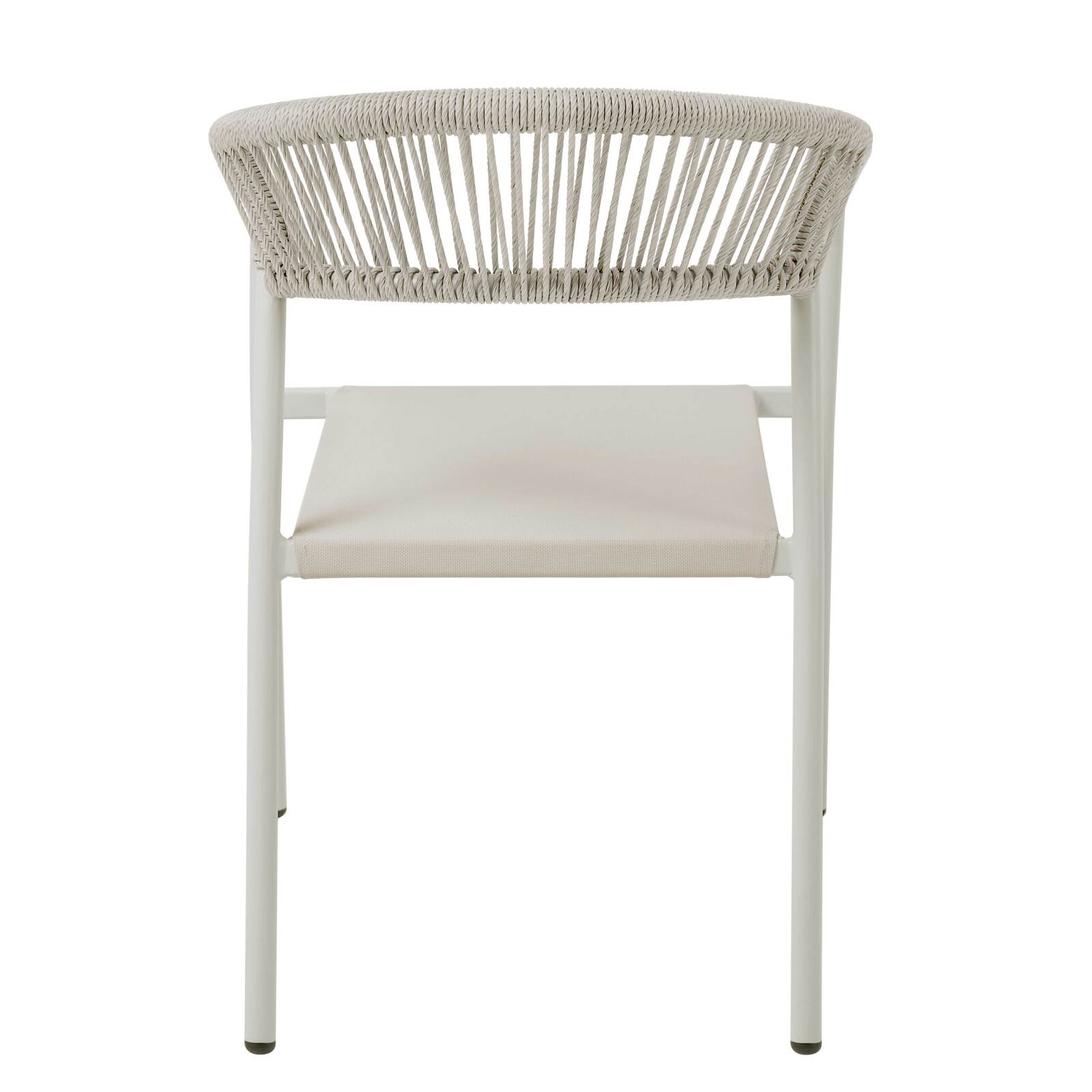 Sedia da giardino in alluminio e rattan sintetico con braccioli