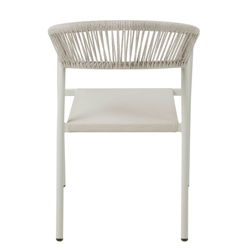 Sedia da giardino in alluminio e rattan sintetico con braccioli (6/7)