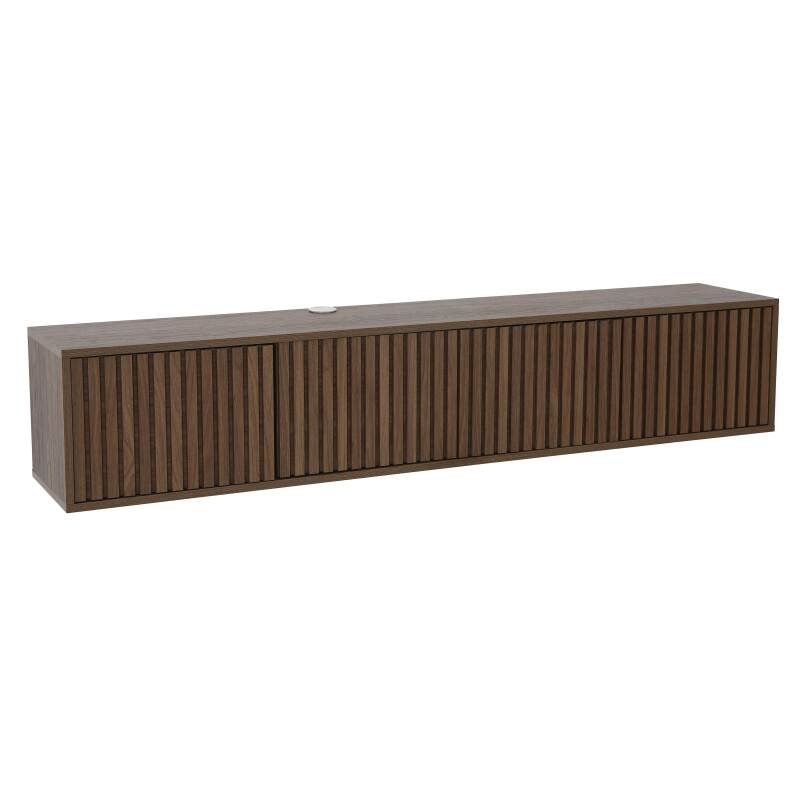 Mobile TV sospeso effetto legno chario 160 cm stile scandinavo