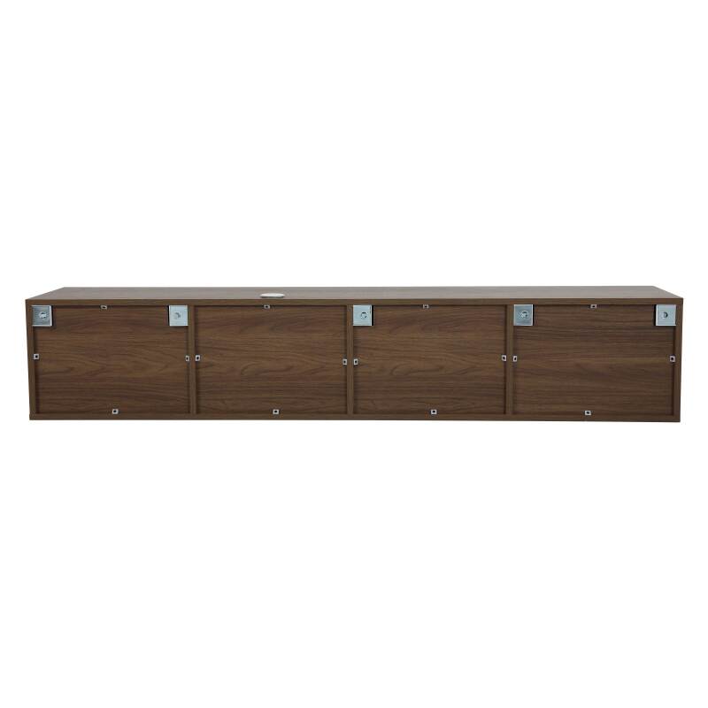 Mobile TV sospeso effetto legno chario 160 cm stile scandinavo (6/8)