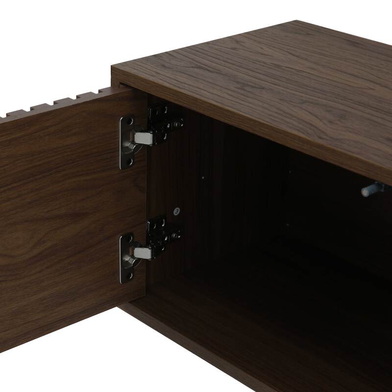 Mobile TV sospeso effetto legno chario 160 cm stile scandinavo (7/8)