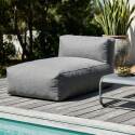 Chaise longue per divano modulare da esterno
