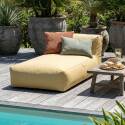 Chaise longue per divano modulare da esterno