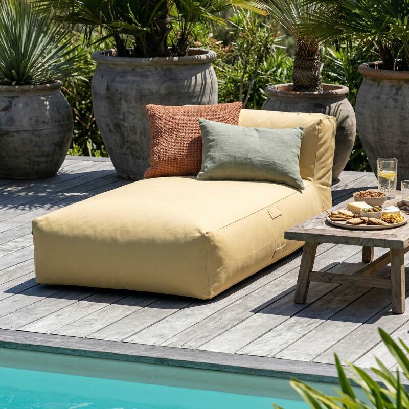 Chaise longue per divano modulare da esterno
