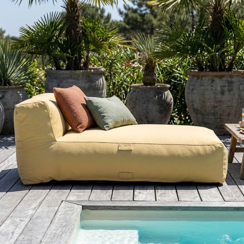 Chaise longue per divano modulare da esterno (6/7)