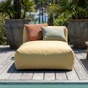 Chaise longue per divano modulare da esterno