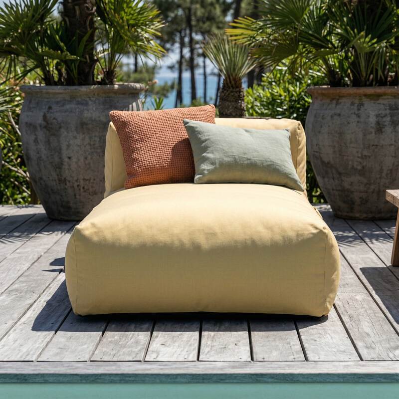 Chaise longue per divano modulare da esterno (3/7)
