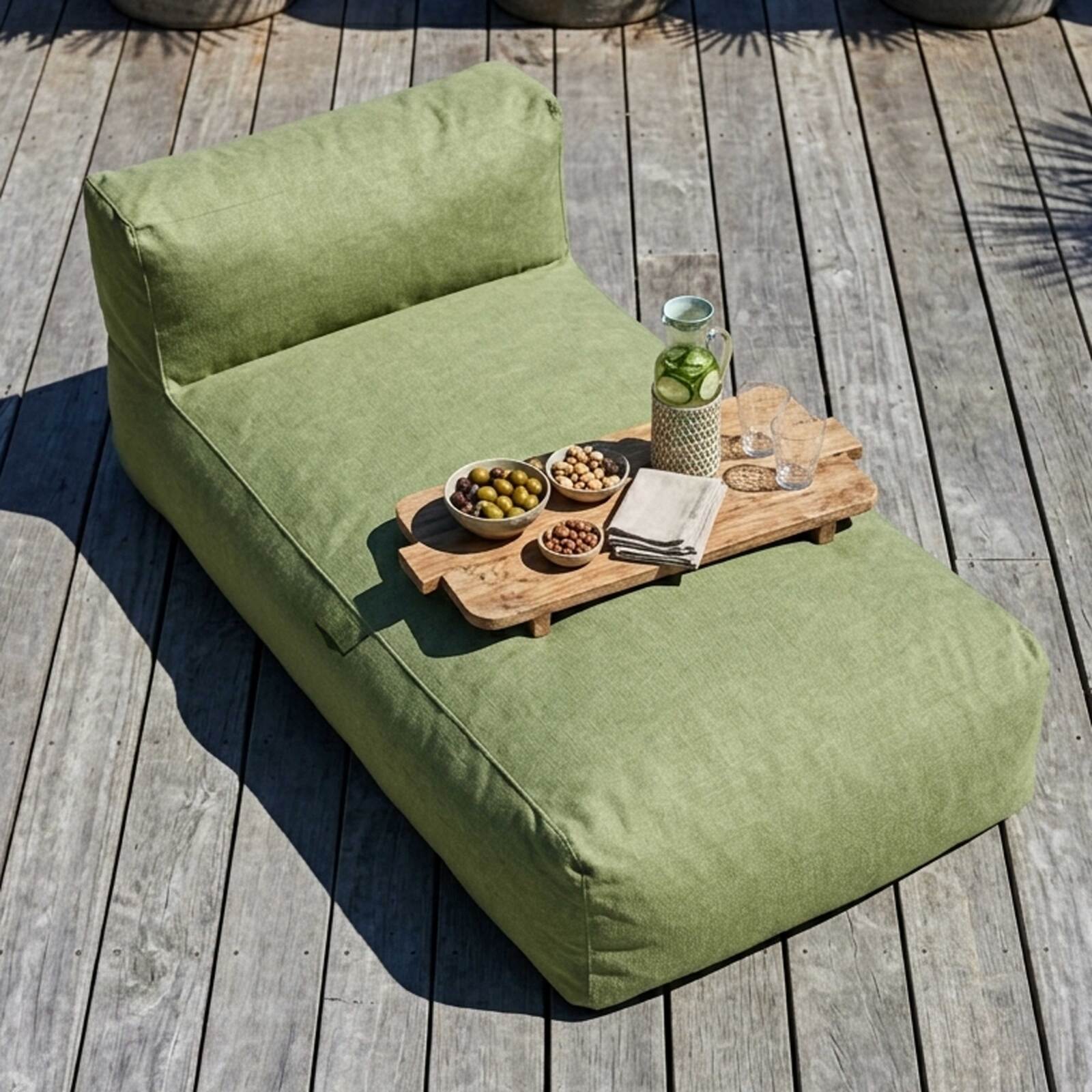 Chaise longue per divano modulare da esterno