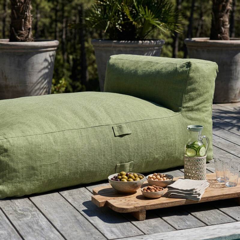 Chaise longue per divano modulare da esterno (3/5)
