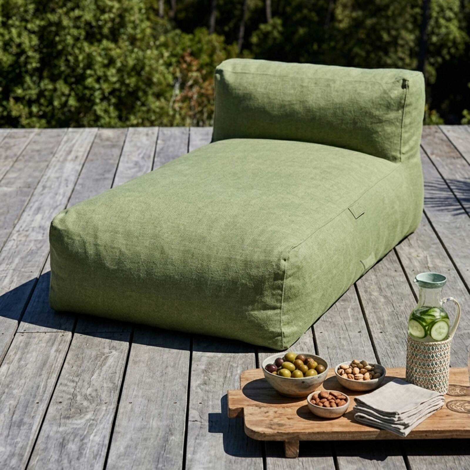 Chaise longue per divano modulare da esterno
