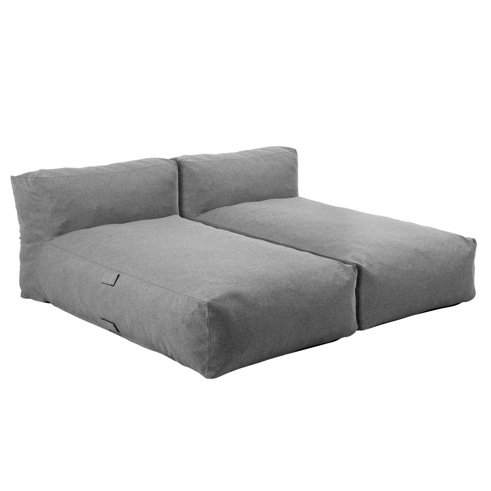 Divano modulare da esterno con 2 posti con 2 chaise longue