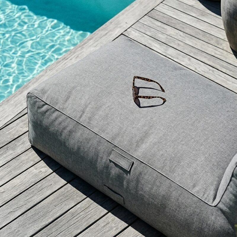Divano modulare da esterno con 2 posti con 2 chaise longue (4/6)