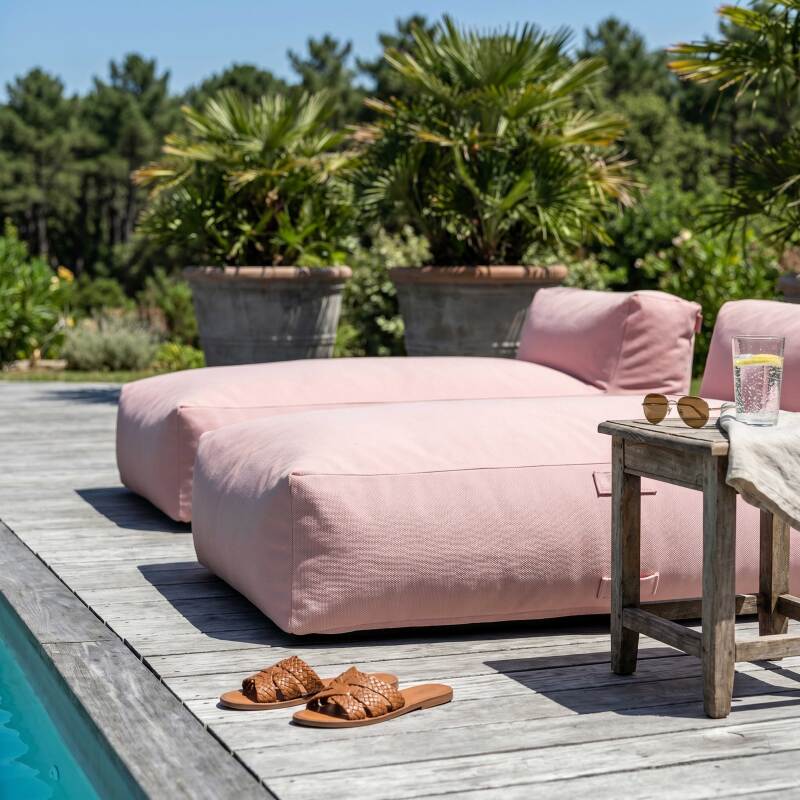 Divano modulare da esterno con 2 posti con 2 chaise longue (3/6)