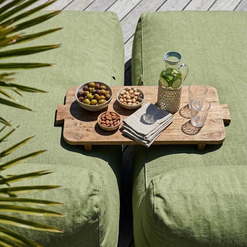Divano modulare da esterno con 2 posti con 2 chaise longue (4/6)