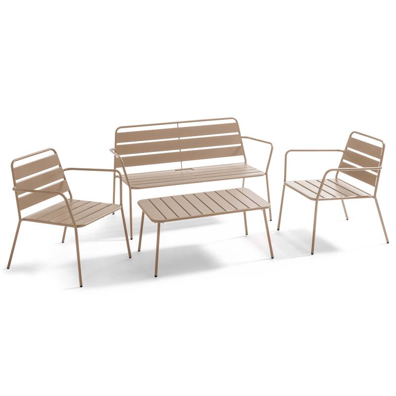 Tavolina da salotto da giardino rettangolare 90 x 50 cm (6/7)