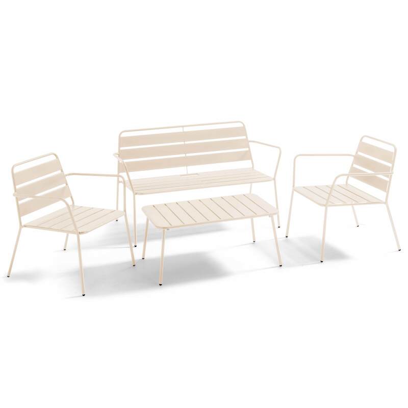 Tavolina da salotto da giardino rettangolare 90 x 50 cm