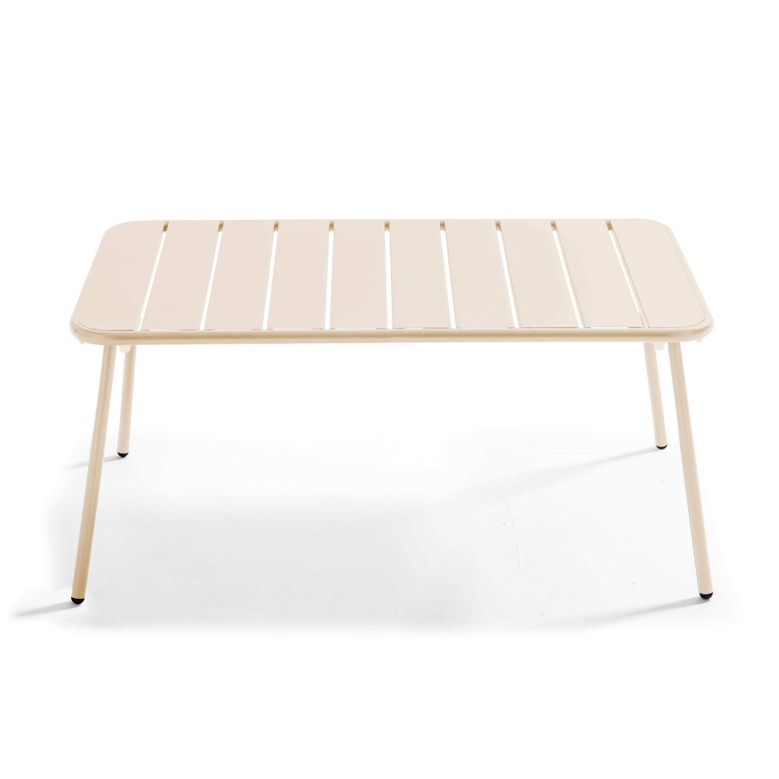 Tavolina da salotto da giardino rettangolare 90 x 50 cm