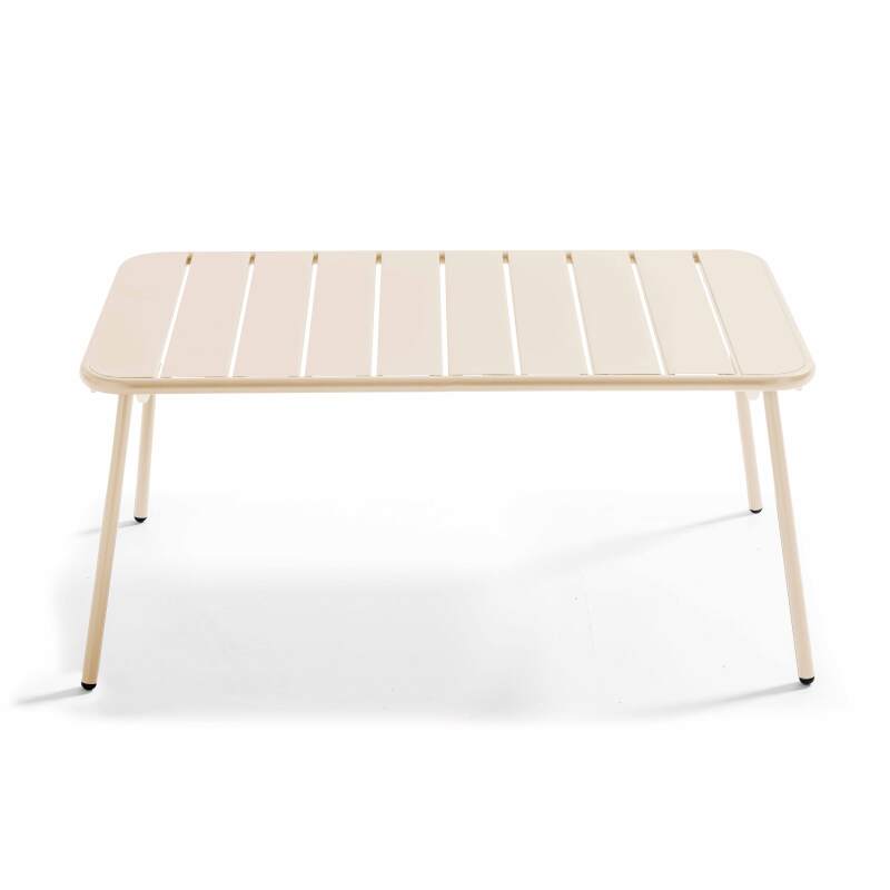 Tavolina da salotto da giardino rettangolare 90 x 50 cm