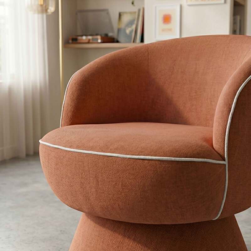 Poltrona girevole in tessuto (3/7)