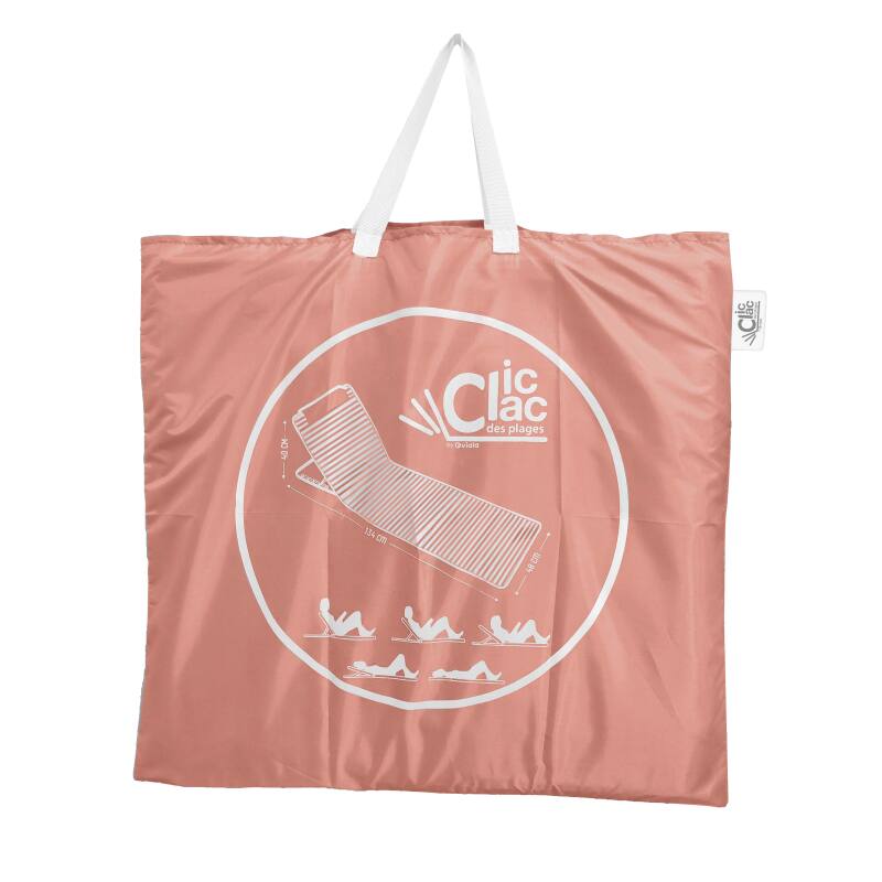 Set di 2 lettini da mare pieghevoli, a righe rosso e grigio (6/7)