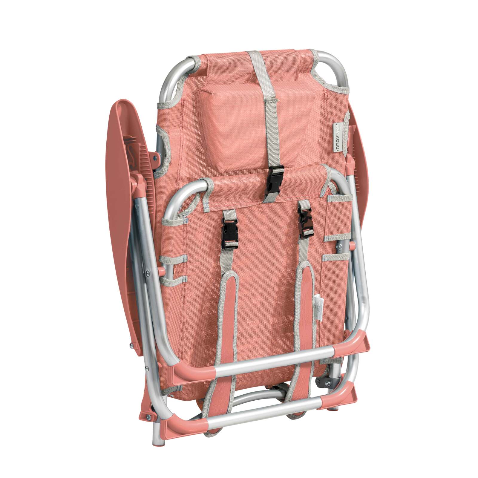 Set di 2 sdraio da mare pieghevoli reclinabili in 4 posizioni