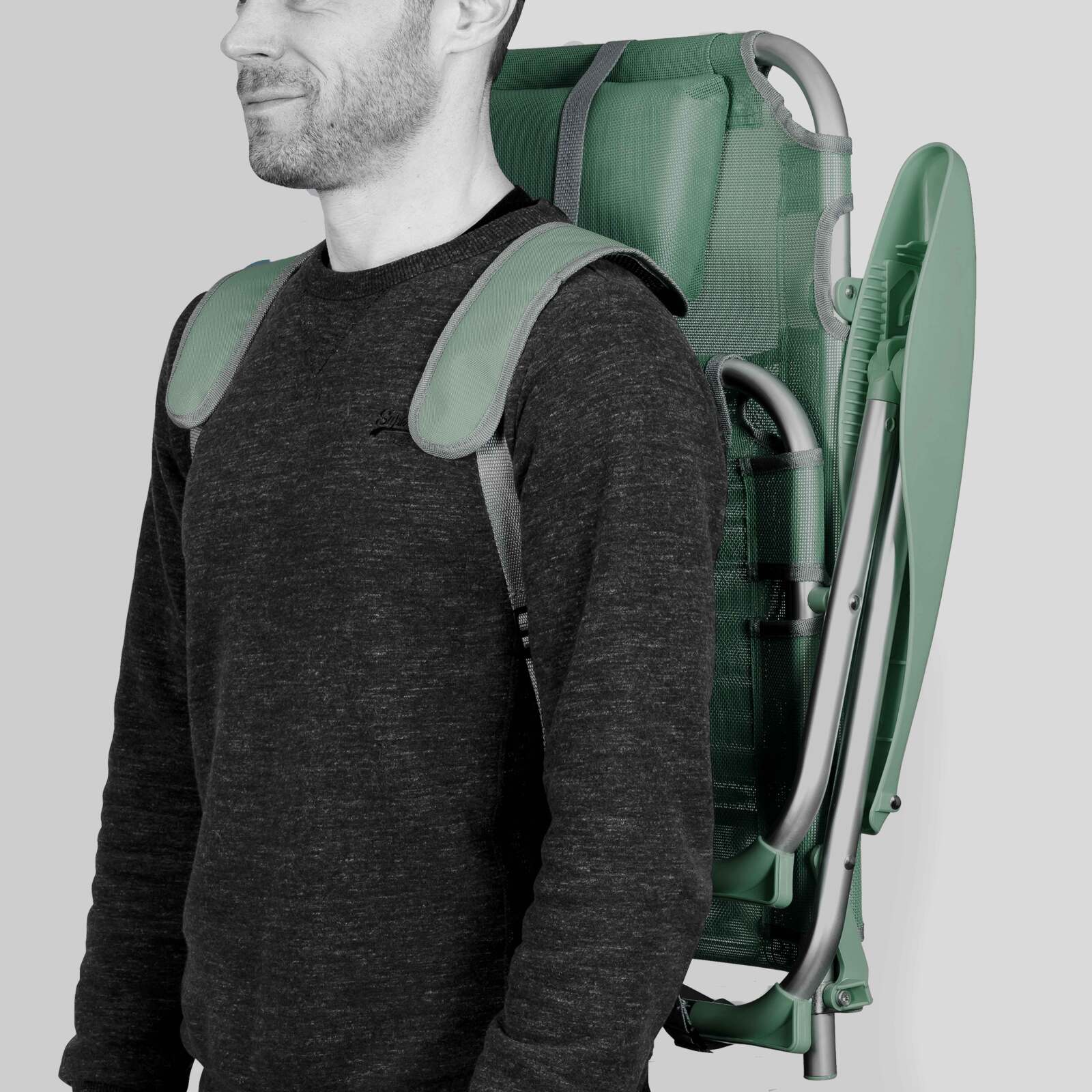 Set di 2 sdraio da mare pieghevoli reclinabili in 4 posizioni